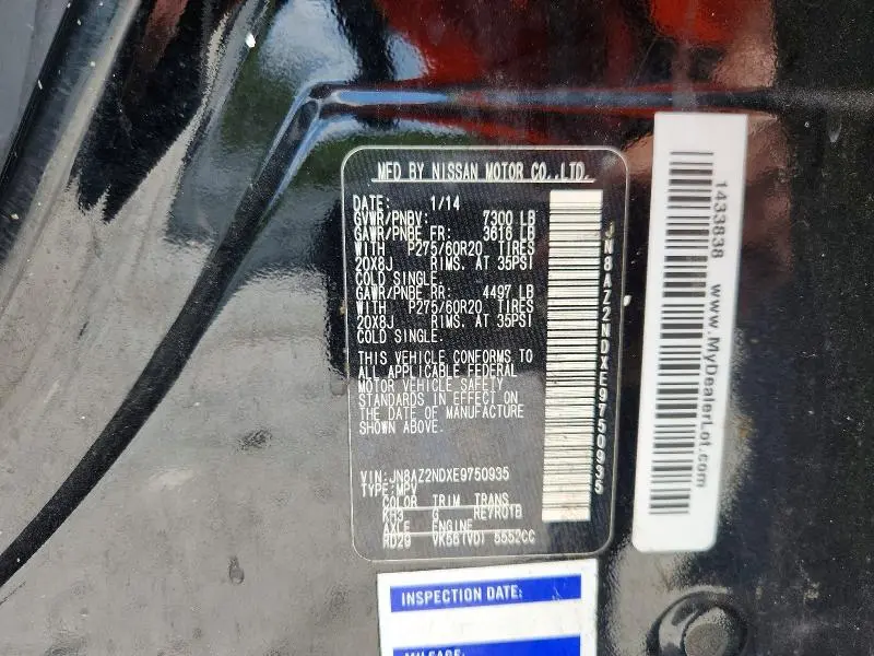 2014 INFINITI QX80 BASE  