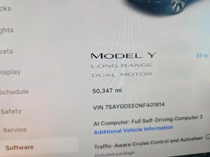 2022 TESLA MODEL Y   