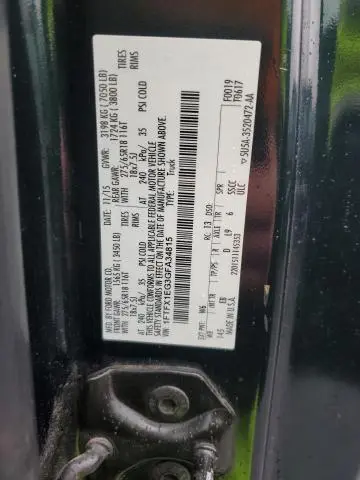 2016 FORD F150 SUPER CAB  
