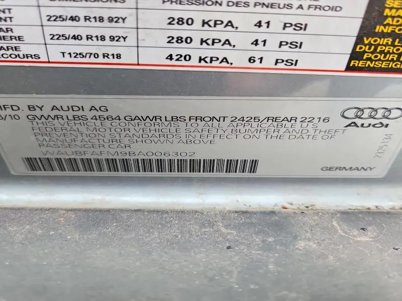 2011 AUDI A3 PREMIUM  