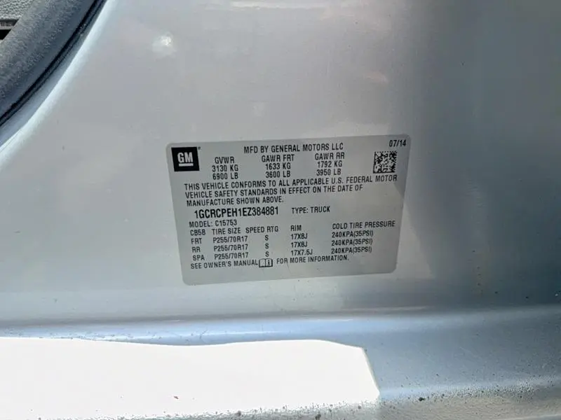 2014 CHEVROLET SILVERADO C1500  