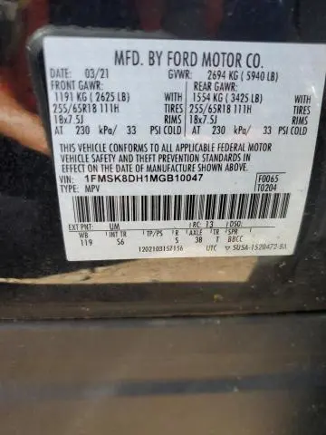 2021 FORD EXPLORER XLT