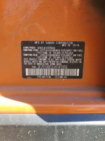 2018 SUBARU CROSSTREK PREMIUM  