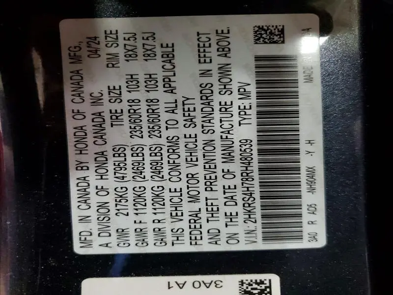 2024 HONDA CR-V EXL  