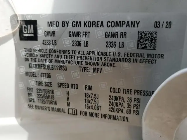 2020 BUICK ENCORE GX ESSENCE  