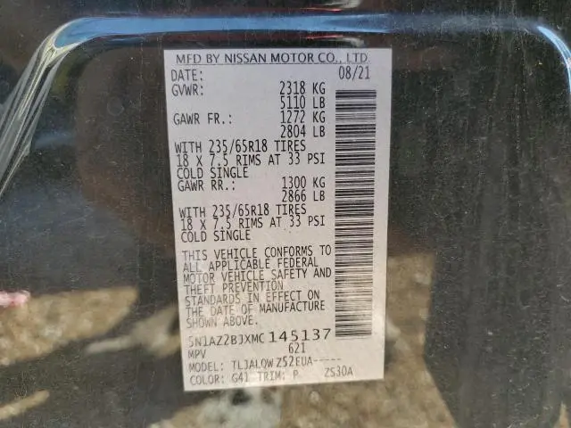 2021 NISSAN MURANO SV  