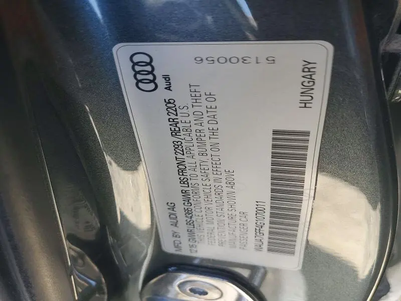 2016 AUDI A3 PREMIUM  