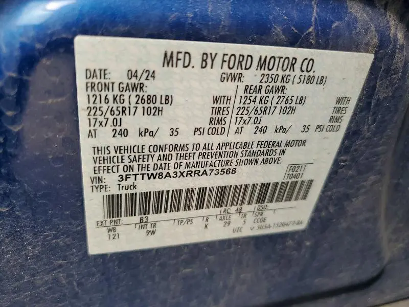 2024 FORD MAVERICK XL  