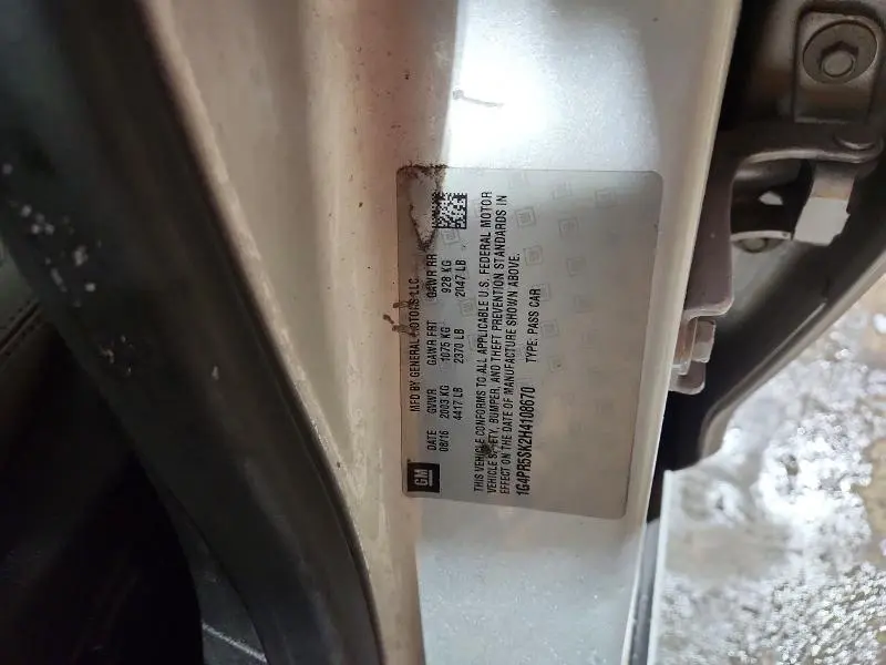 2017 BUICK VERANO SPORT TOURING  