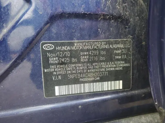 2011 HYUNDAI SONATA GLS  