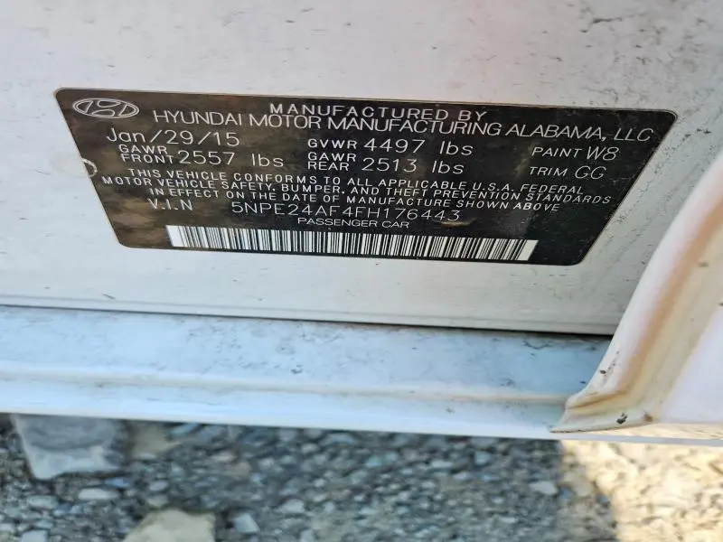 2015 HYUNDAI SONATA SE  