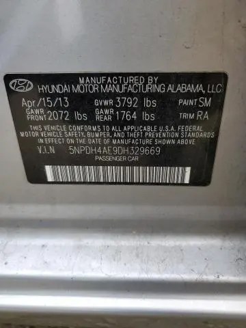 2013 HYUNDAI ELANTRA GLS  