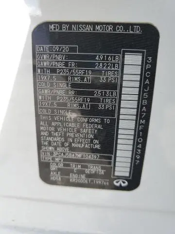 2021 INFINITI QX50 LUXE  