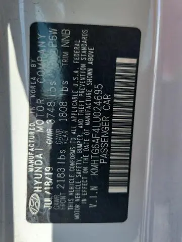 2020 HYUNDAI VELOSTER 2.0L  