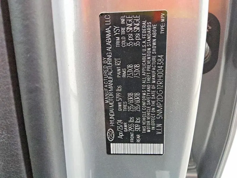 2024 HYUNDAI SANTA FE SEL  