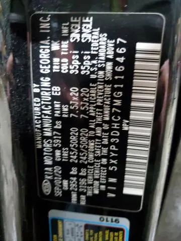 2021 KIA TELLURIDE EX  