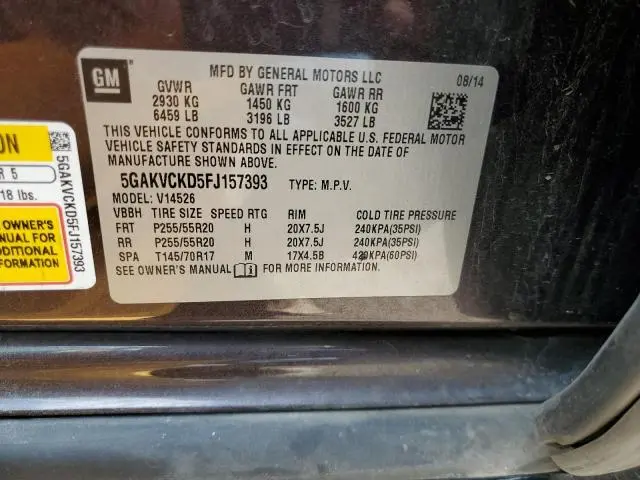 2015 BUICK ENCLAVE   