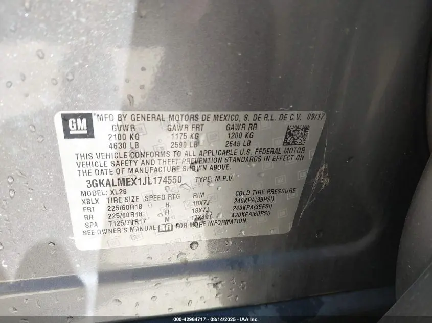 2018 GMC TERRAIN SLE