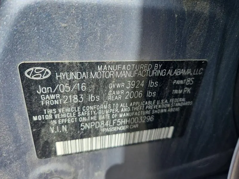 2017 HYUNDAI ELANTRA SE  
