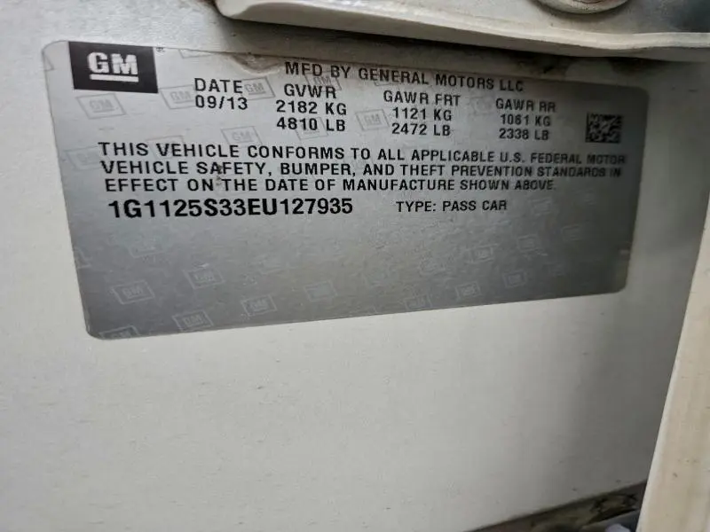 2014 CHEVROLET IMPALA LT  