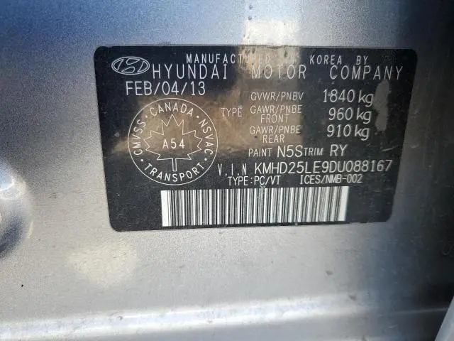 2013 HYUNDAI ELANTRA GT   