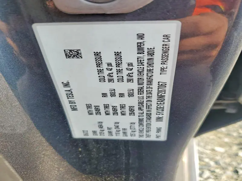 2022 TESLA MODEL 3   