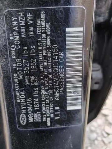 2016 HYUNDAI ACCENT SE  