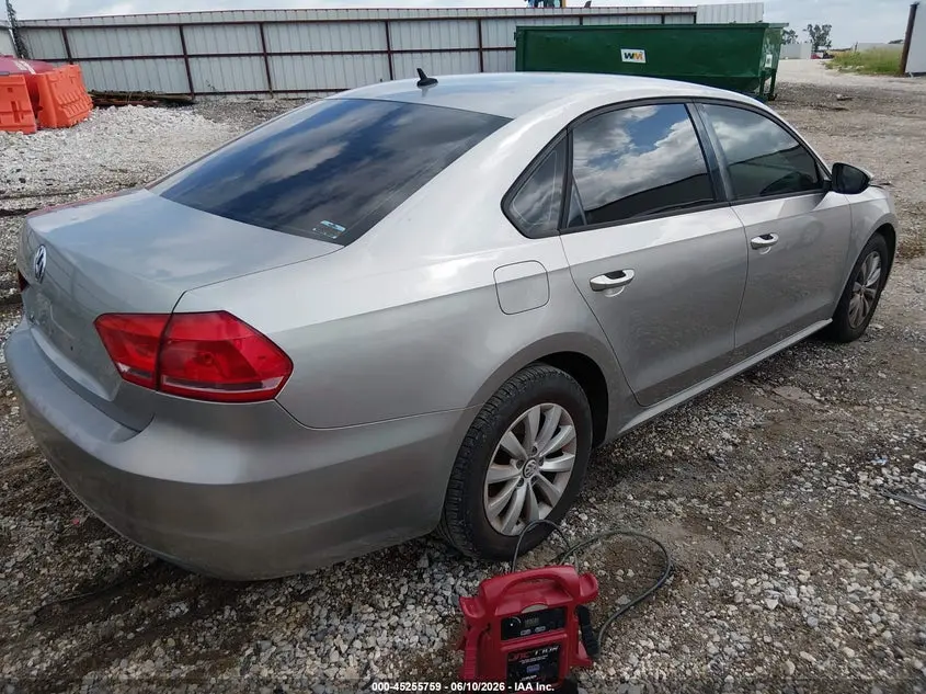 2012 VOLKSWAGEN PASSAT 2.5L S