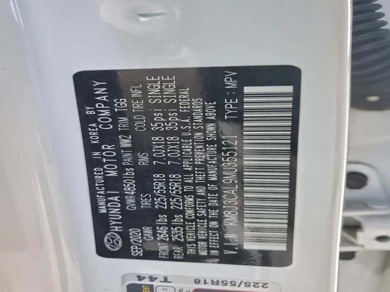 2021 HYUNDAI TUCSON LIMITED  