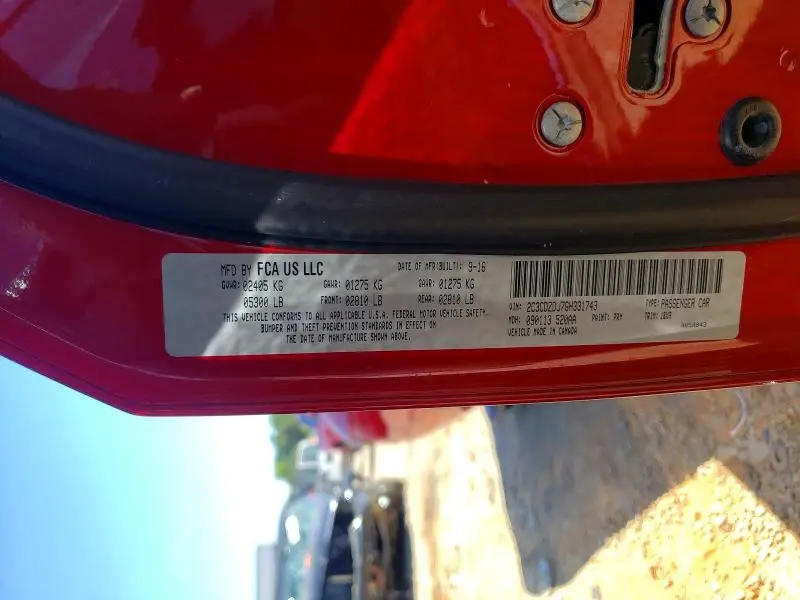2016 DODGE CHALLENGER SRT 392  