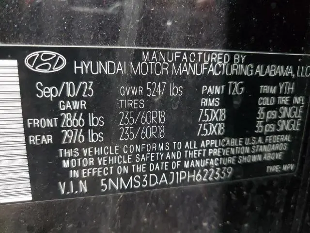 2023 HYUNDAI SANTA FE SEL PREMIUM