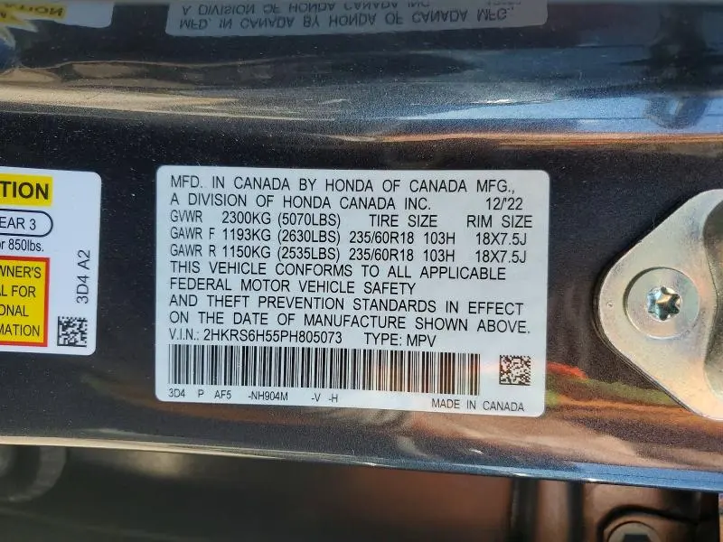 2023 HONDA CR-V SPORT  