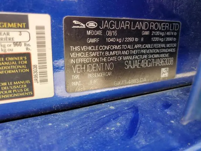 2017 JAGUAR XE PRESTIGE  