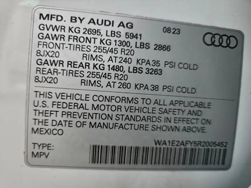 2024 AUDI Q5 E PREMIUM PLUS 55  