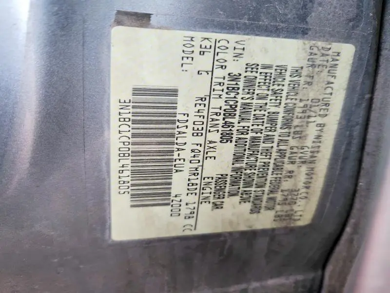 2011 NISSAN VERSA 1.8 S  