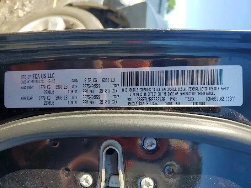 2015 RAM 1500 SLT  