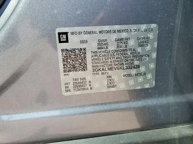 2019 GMC TERRAIN SLE  