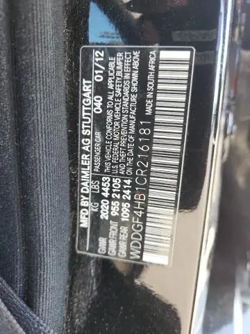 2012 MERCEDES-BENZ C 250  