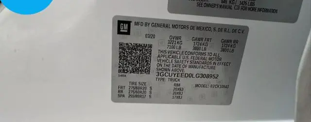 2020 CHEVROLET SILVERADO K1500 RST  
