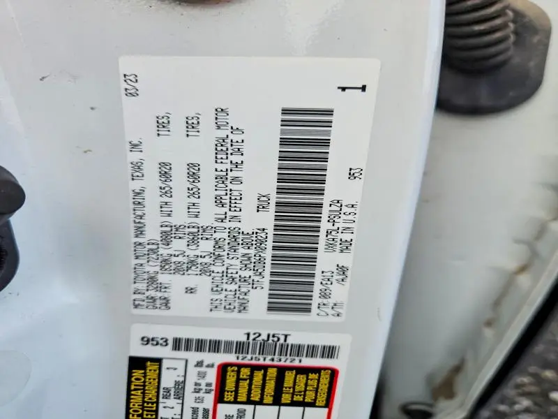 2023 TOYOTA TUNDRA CREWMAX LIMITED  