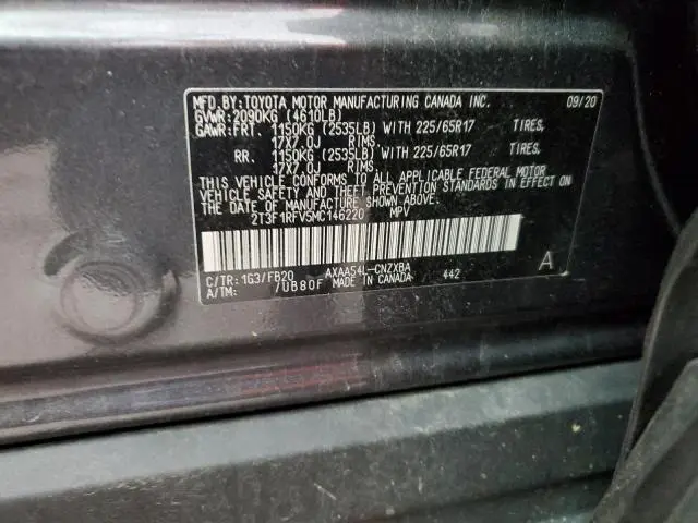 2021 TOYOTA RAV4 LE  