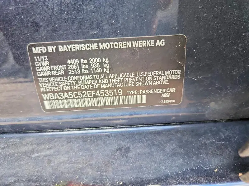 2014 BMW 328 I  