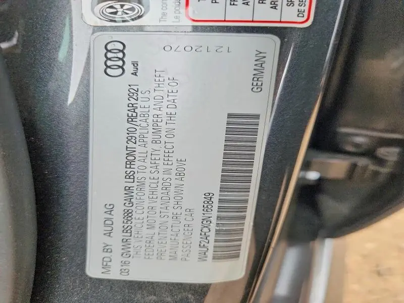 2016 AUDI S6 PREMIUM PLUS  
