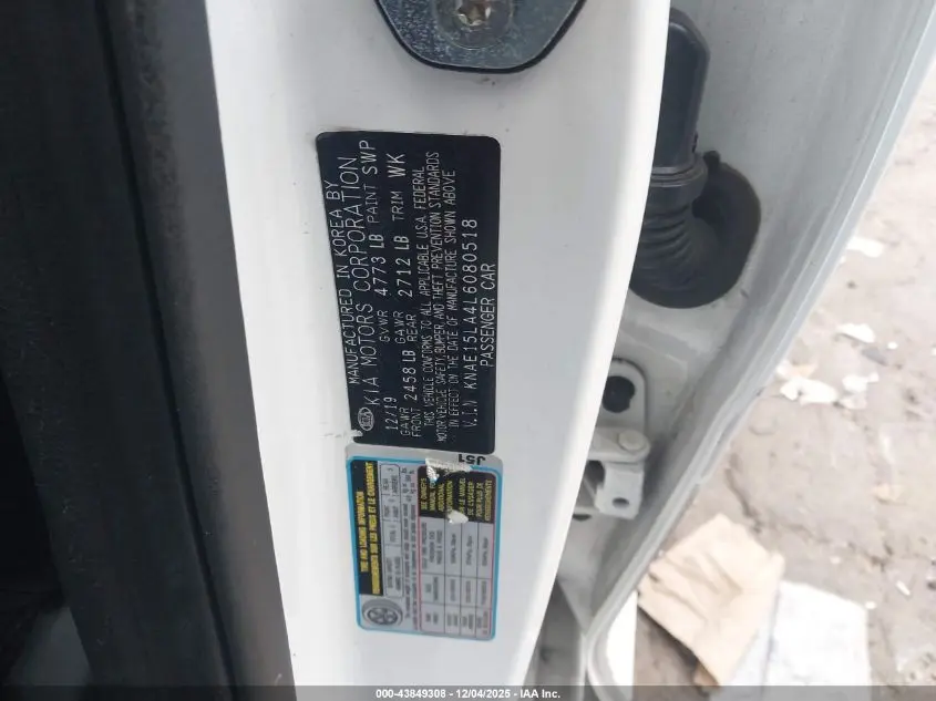 2020 KIA STINGER GT-LINE