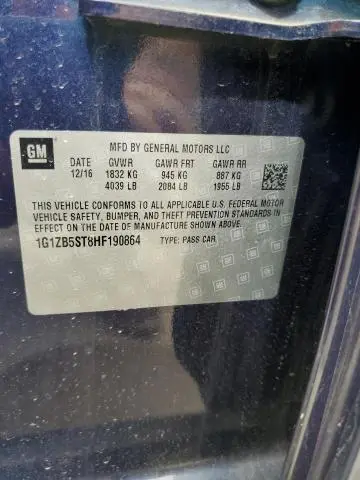 2017 CHEVROLET MALIBU LS  