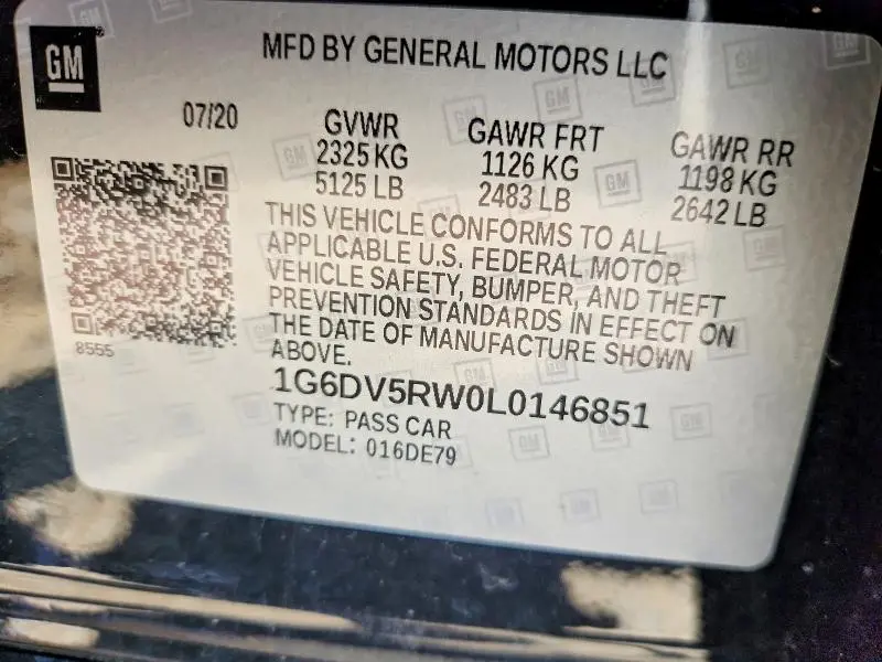 2020 CADILLAC CT5-V   