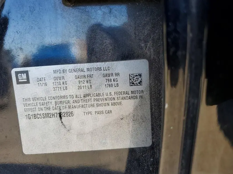 2017 CHEVROLET CRUZE LS  