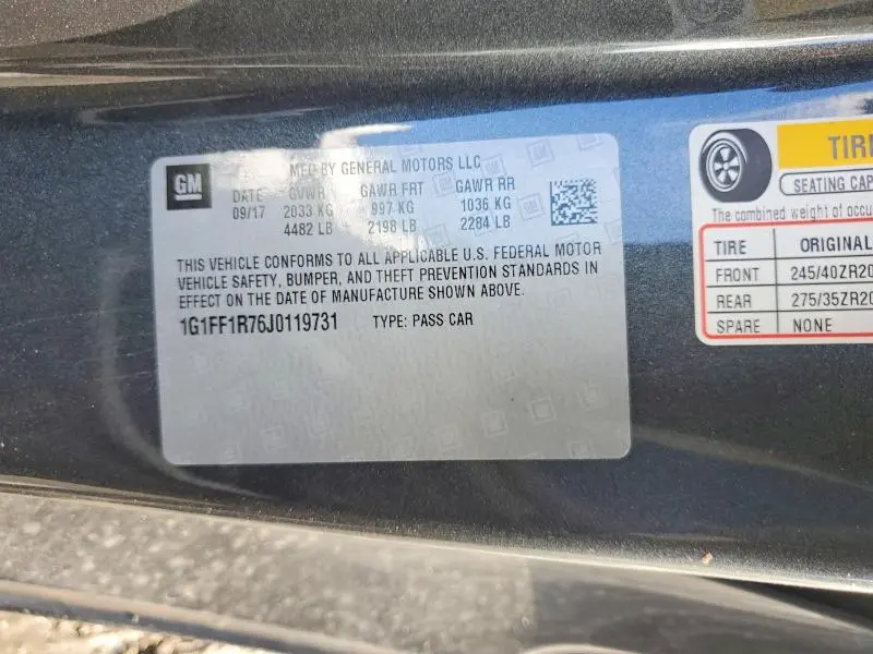 2018 CHEVROLET CAMARO SS  