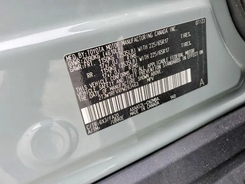 2023 TOYOTA RAV4 XLE  