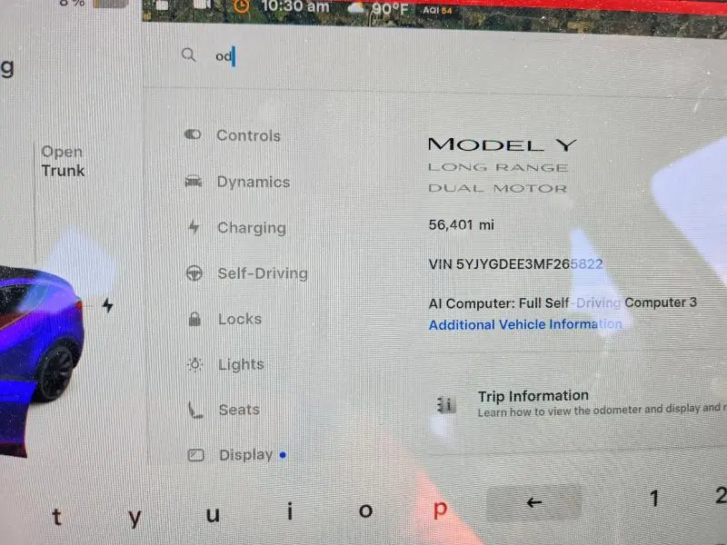 2021 TESLA MODEL Y   